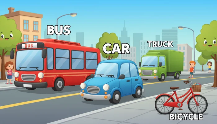 車・バイク・自転車などの英語